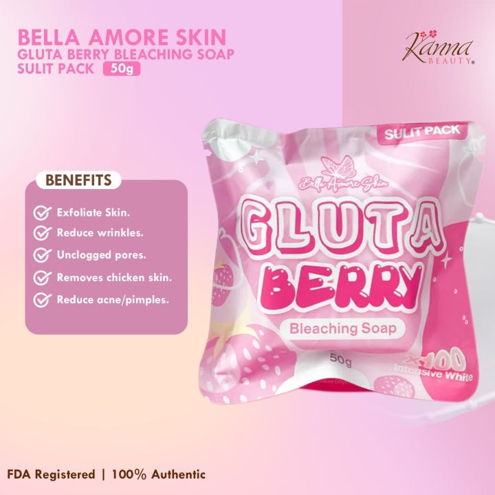 Bella Amore GlutaBerry Bleaching Soap
