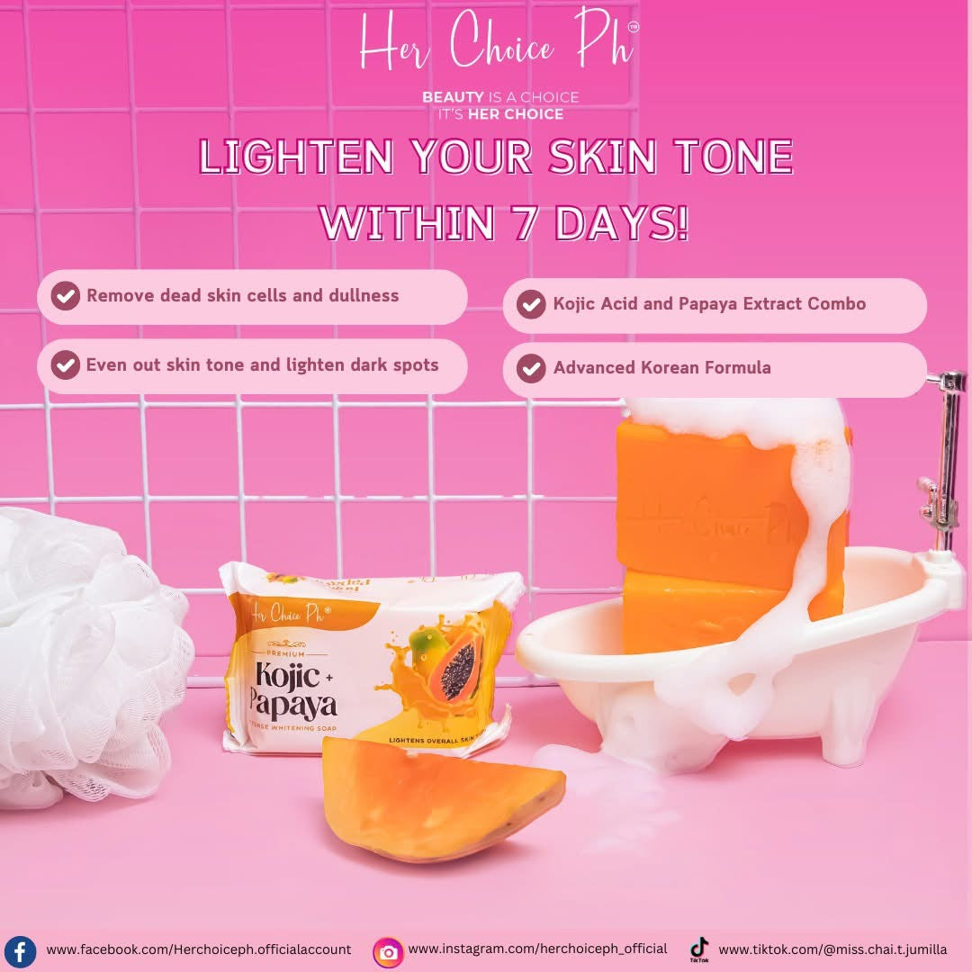 Her Choice PH Kojic + Papaya Soap