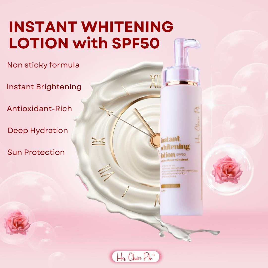 Her Choice Instant Whitening Lotion SPF50 UVA/UVB