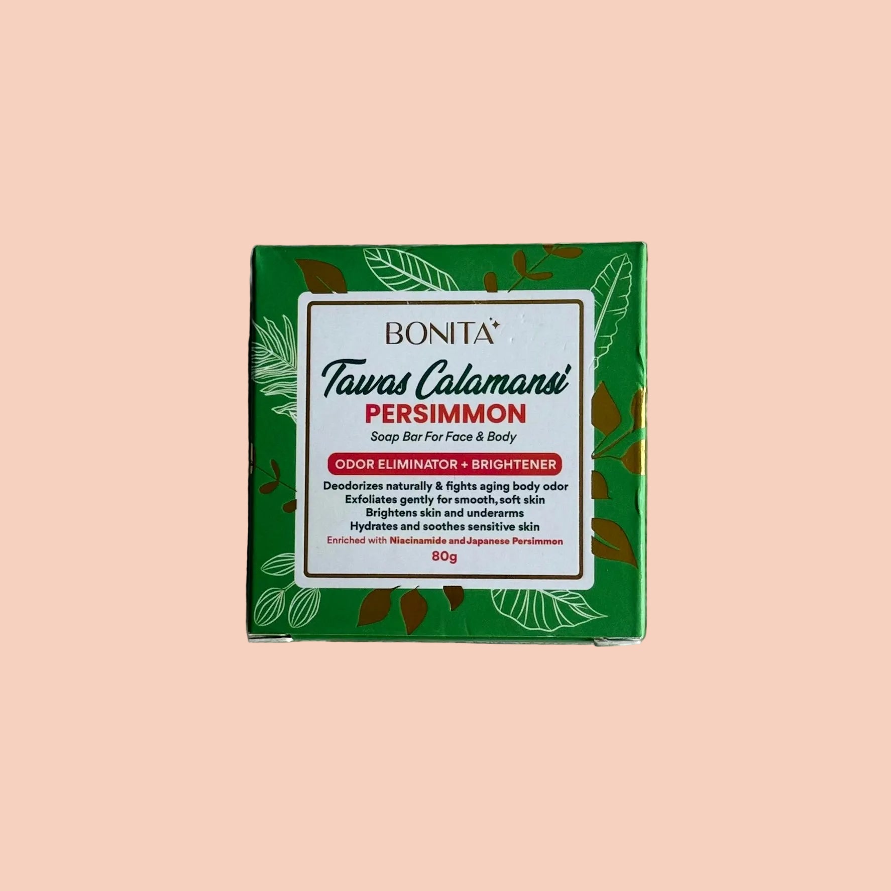 Bonita Tawas Calamansi & Persimmon Soap 80g