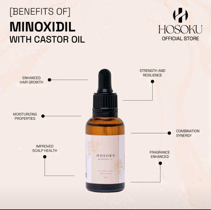 Hosoku Minoxidil Hair Serum 15% 30ml