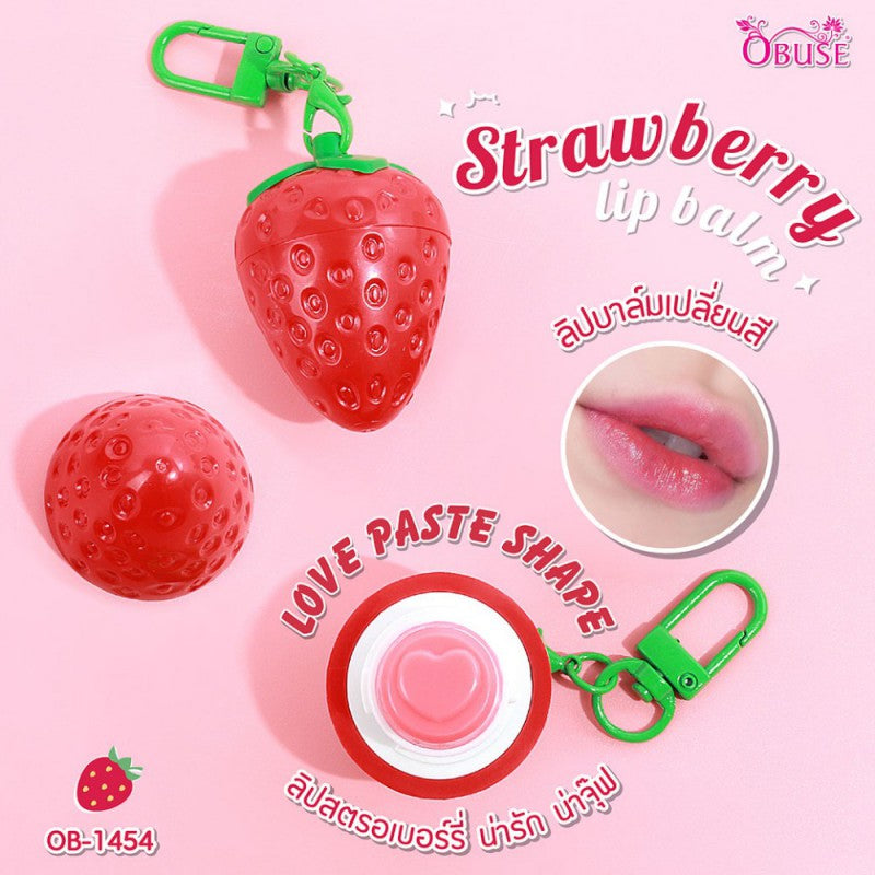 Obuse Strawberry Lip Balm