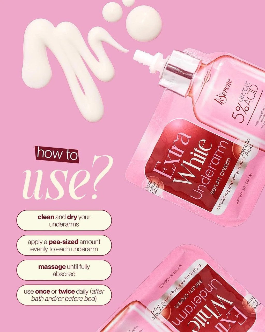 KSerene Extra White Underarm Serum Cream