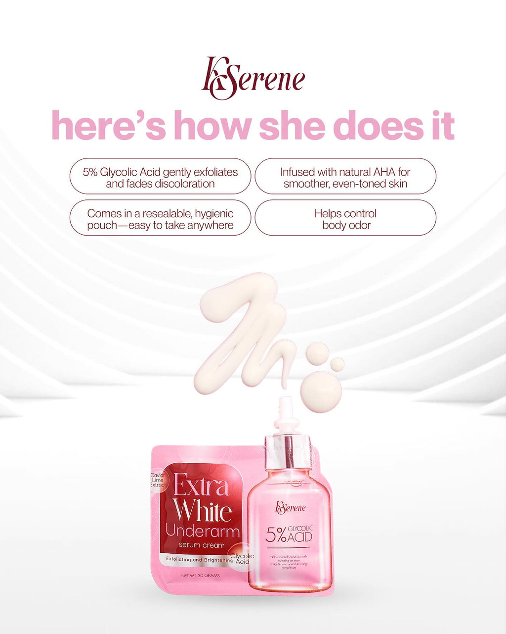 KSerene Extra White Underarm Serum Cream